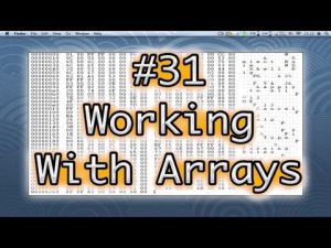 Read more about the article Programming Basics #31 Working with Arrays